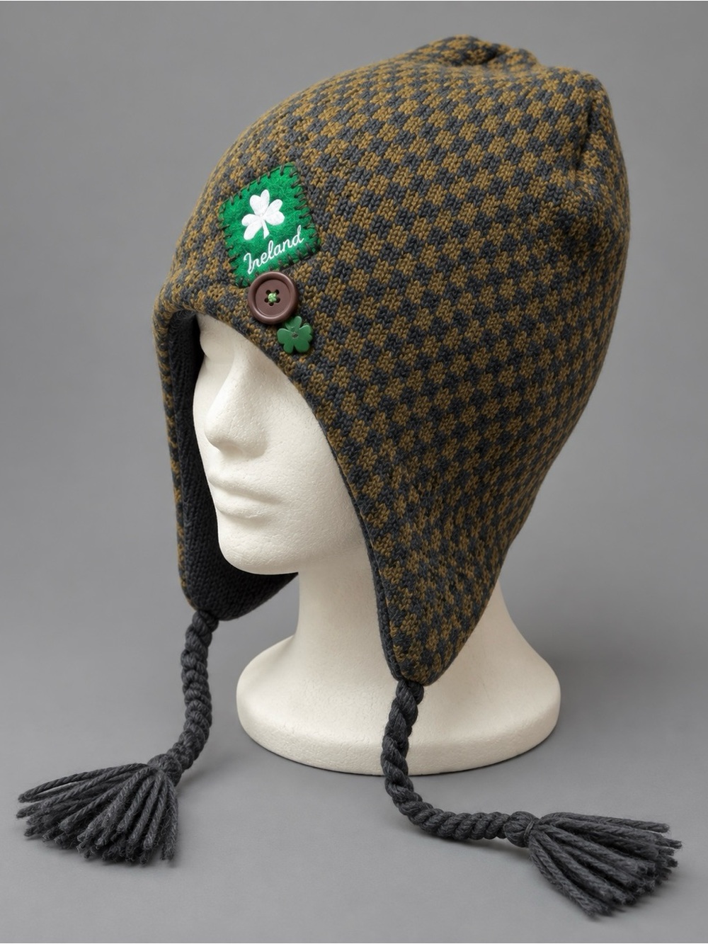 THICK BLENDED Ear Flap BEANIE Cap Hat SM